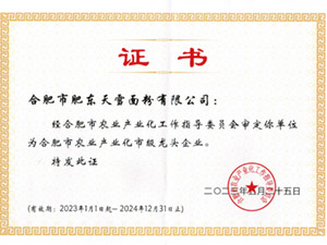 市級龍頭企業(yè)